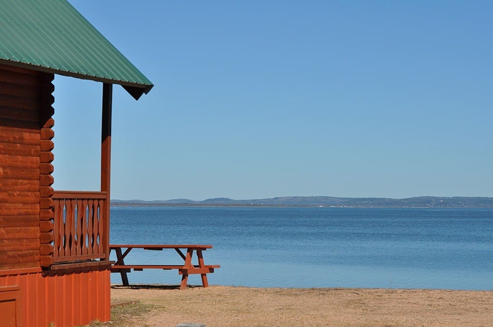 Cabins have a/c and extra bed for our guests. All cabins have a lake Buchnan view