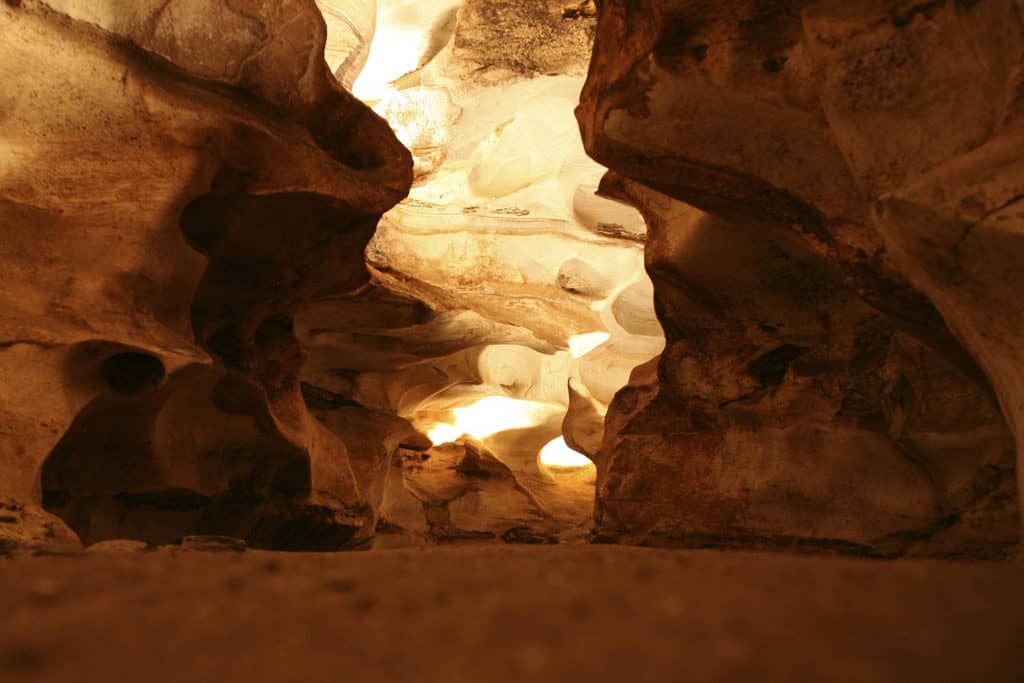 longhorn cavern- spring in texas hill country