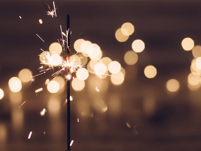 Image of fireworks celebration on New Years Eve