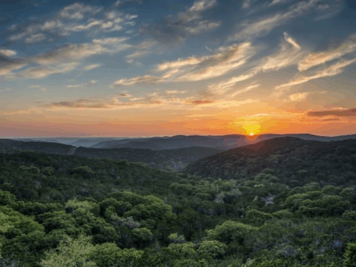 Image of a Texas Hill Country sunset