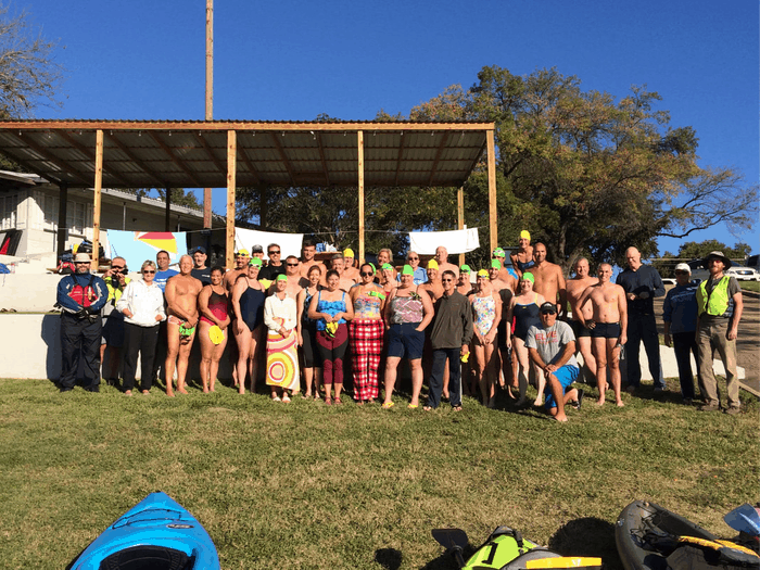 Image of participants in the Highland Lakes Challenge near our Texas lake cabin rentals