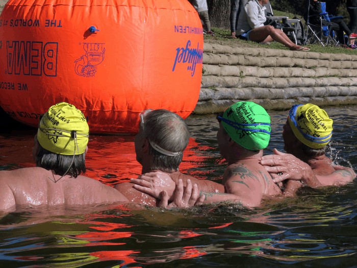 Image of Swimmers participating in the Highland Lakes Challenge