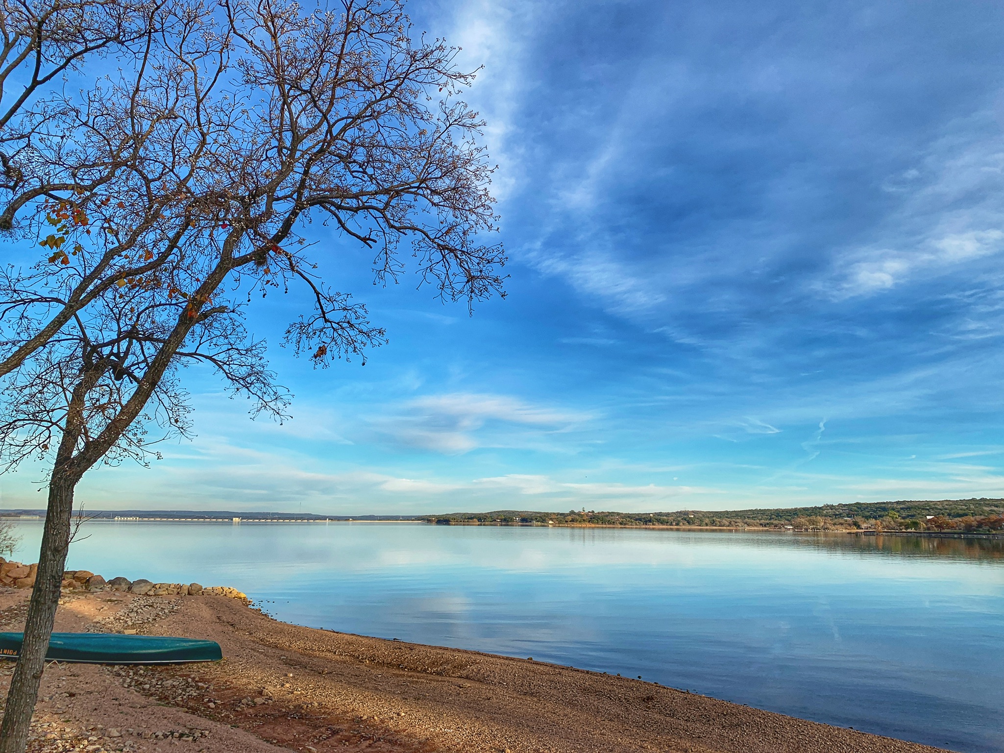 Image of Lake Buchanan taken from our shoreline at Willow Point!