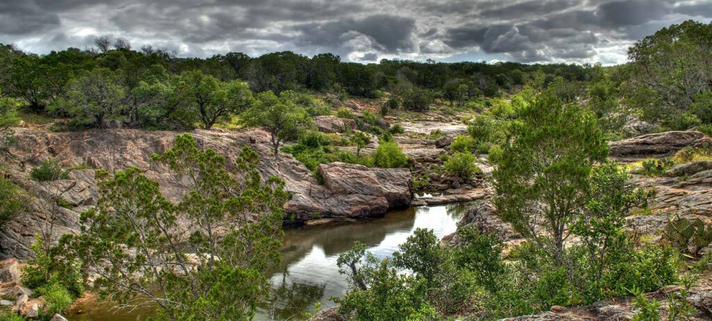 Image of the views at Inks Lake State Park. One of the best Hill Country hikes in Texas!