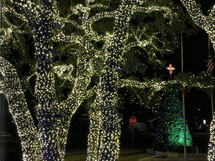 Image of Hill Country Christmas lights at nearby Lights Spectacular in Johnson City